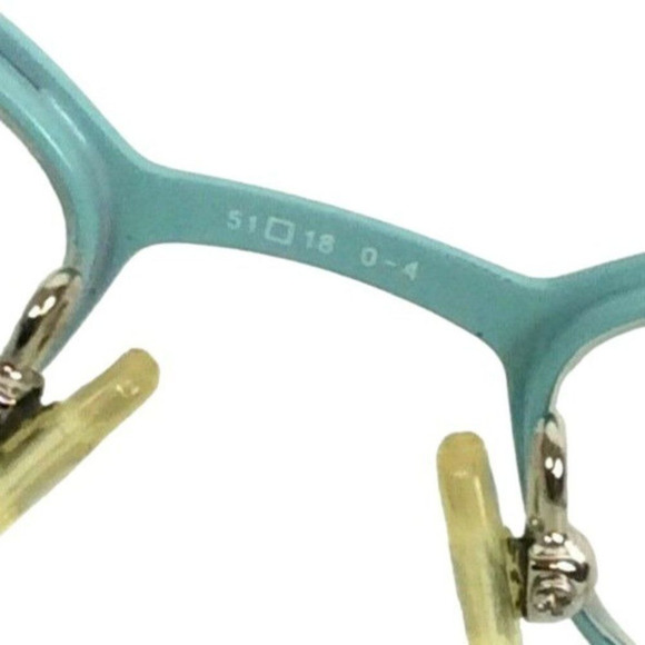 Liz Claiborne Eyeglass Glasses Frames L321 Brown Blue Metal Rectangle 51 18 130 - Picture 9 of 9